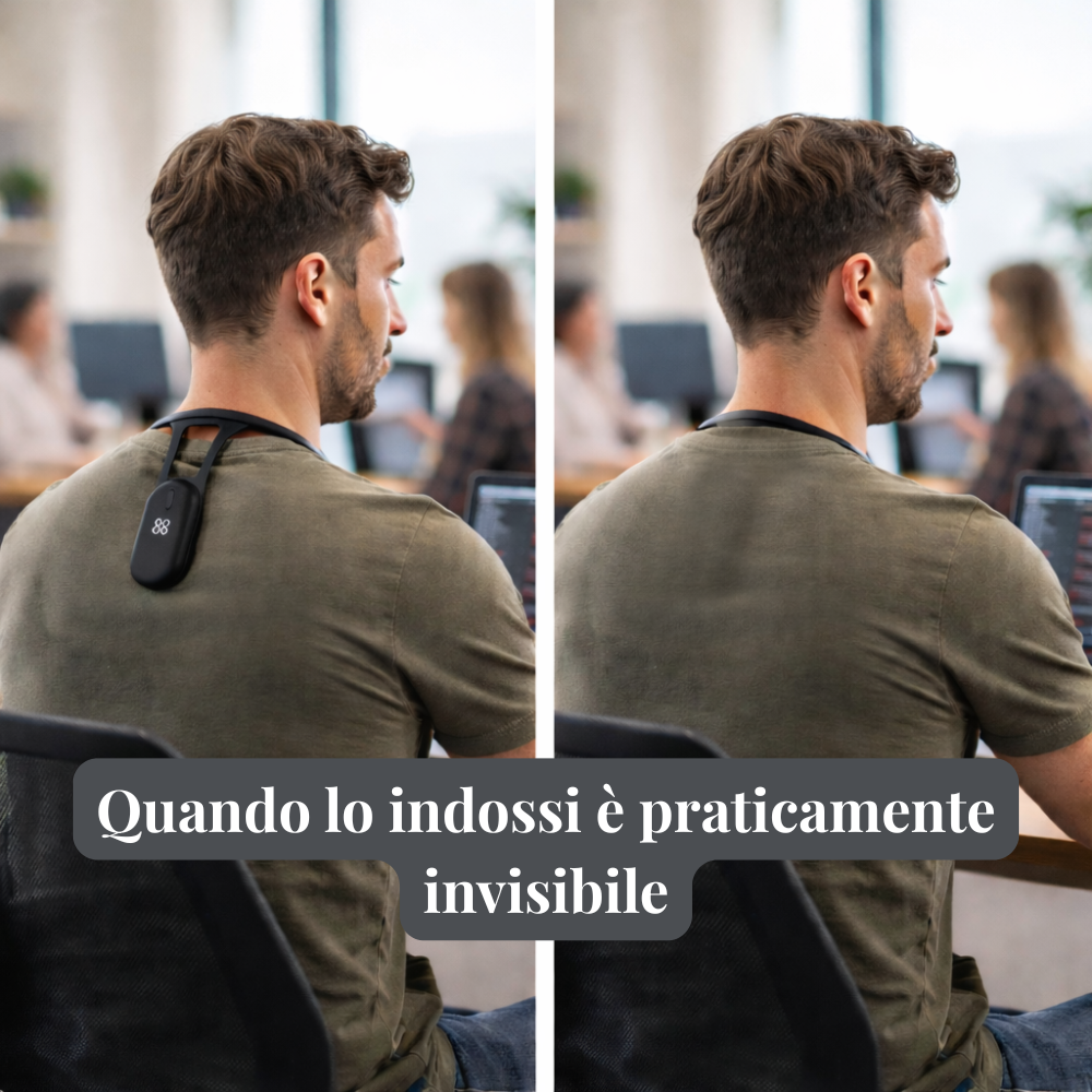 VibraAlign™️ Pro - Riconosce la tua postura e ti avvisa quando ti incurvi.